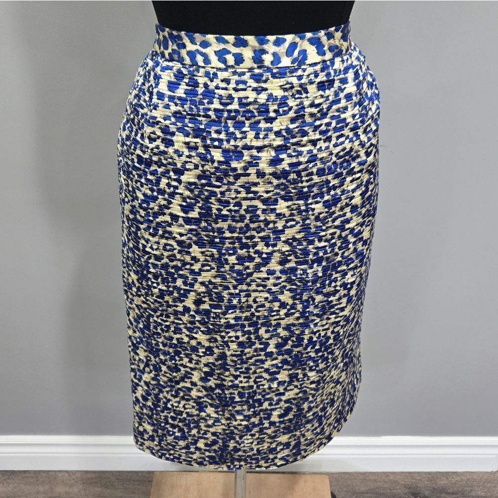 🐢 Women's Size 16 skirt Blue and Gold 🥇 Vintage